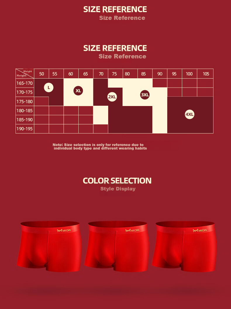 MiiOW Racing Horse Red Underwear for Men, Zodiac Year Men's Underwear, Horse Year Lucky Modal Wedding Boxer Briefs Gift Set 12