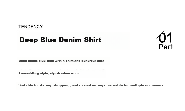 Dme [Strap Stand-Collar Shirt], Autumn Elegant Deep Blue Slanted Doorway Collar Niche Design Blouse for Wome 3