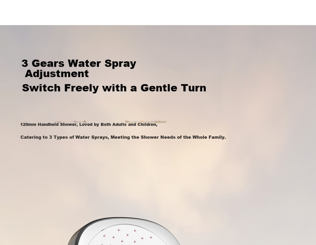JOMOO Shower Set with Brass Piano Key Design, Descaling, Waist And Back Sprays, Massage Function, Constant Temperature, SPA Shower System 26192-695/1B 30