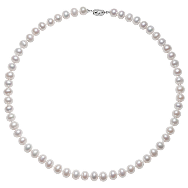 ALLOVE Natural Freshwater Pearl Necklace Pendant, Mother's Style, Mother's Day Birthday Gift for Mother-In And Elders, Practical Present