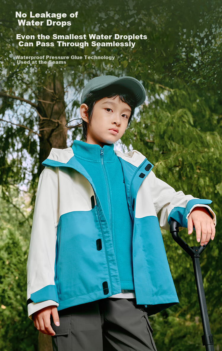 BALABALA Children's Outdoor Jacket, Spring 2025 Collection, for Boys And Girls, Big Kids Waterproof Breathable Coat, 208125105203 6