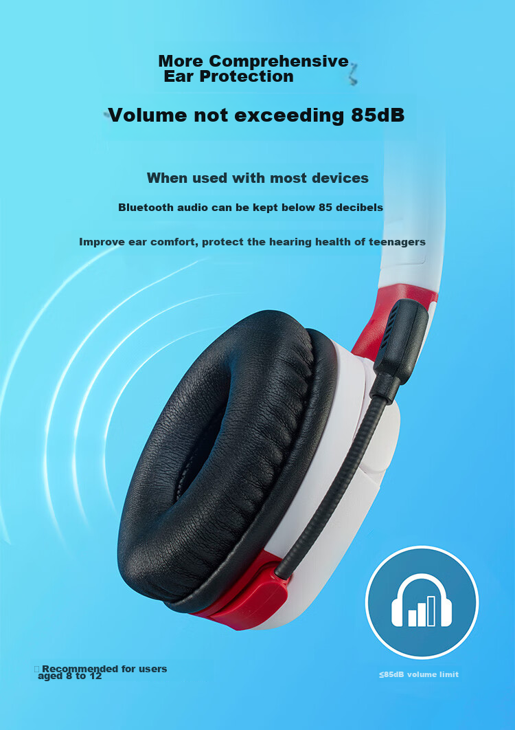 HYPERX Cloud Mini Wireless Hurricane Mini Wireless Bluetooth Headphones, All-Day Battery Life, Compatible with Triangular Actio 1