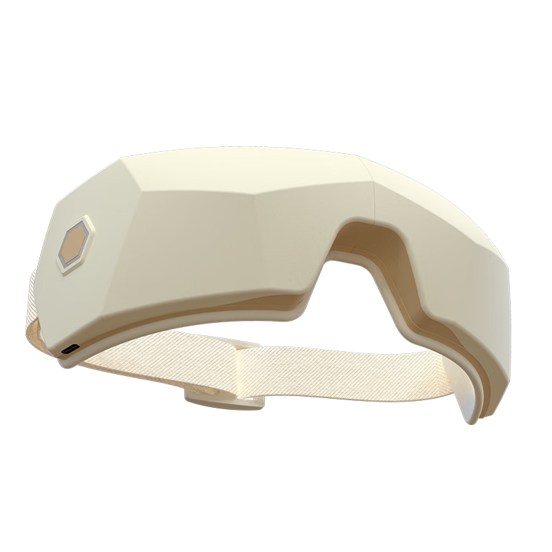 HEZHENG [Mid-Autumn Festival Gift] Eye Massager, Foldable Hot Compress Eye Mask with Air Cushion Full Coverage Kneading, Eye Massage Device, Birthday Gift for Boyfriend Or Girlfriend