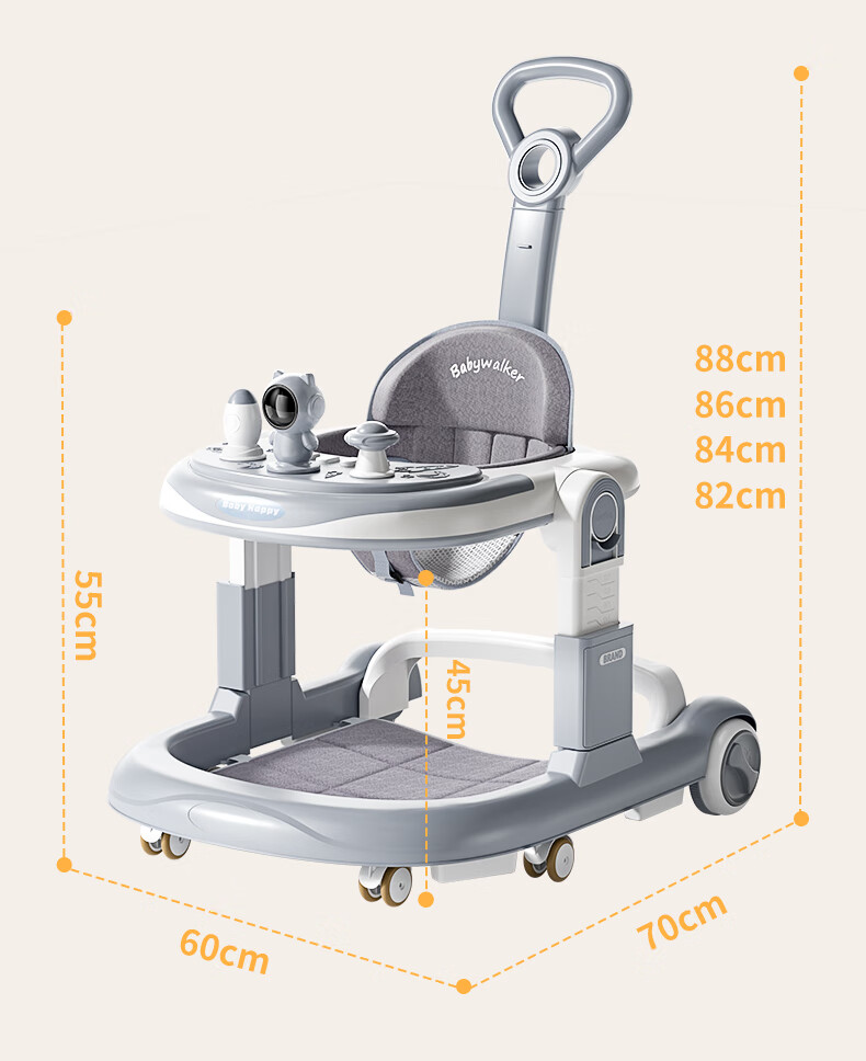DEERC Baby Walker Anti-O-Leg 2026 Model 7-15 Months Anti-Tip Push Toy Birthday Gift 17