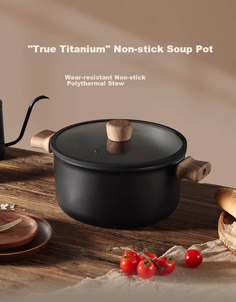 Carote Non-Stick Soup Pot Multi-Functional Stew Milk Pot Steamer Frying Pan Induction Cooker Maifan Stone Instant Noodle Pot 1