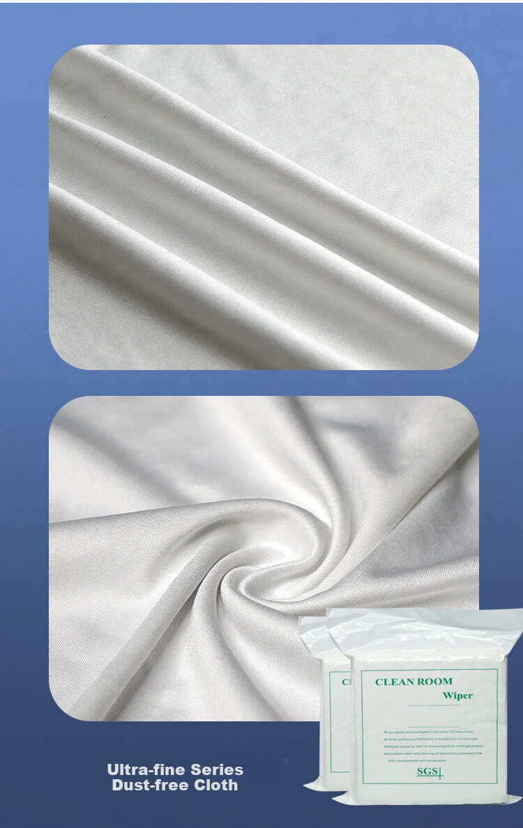 GONGPINKU Lint-Free Cloth for Industrial Precision Instrument Cleaning, Static Dust Removal, Microfiber 4009 Ultra-Fine 6-Inch 100 Sheets 6