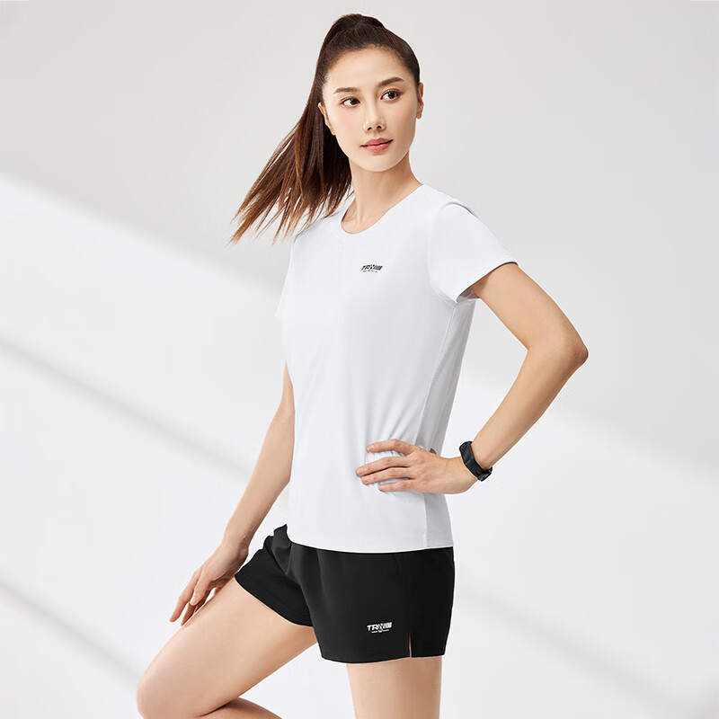 361° Women's Running Outfit, Spring And Summer Clothing, New Quick-Dry Short-Sleeve Top And Shorts Set, Two-Piece Suit, 662524001H-1