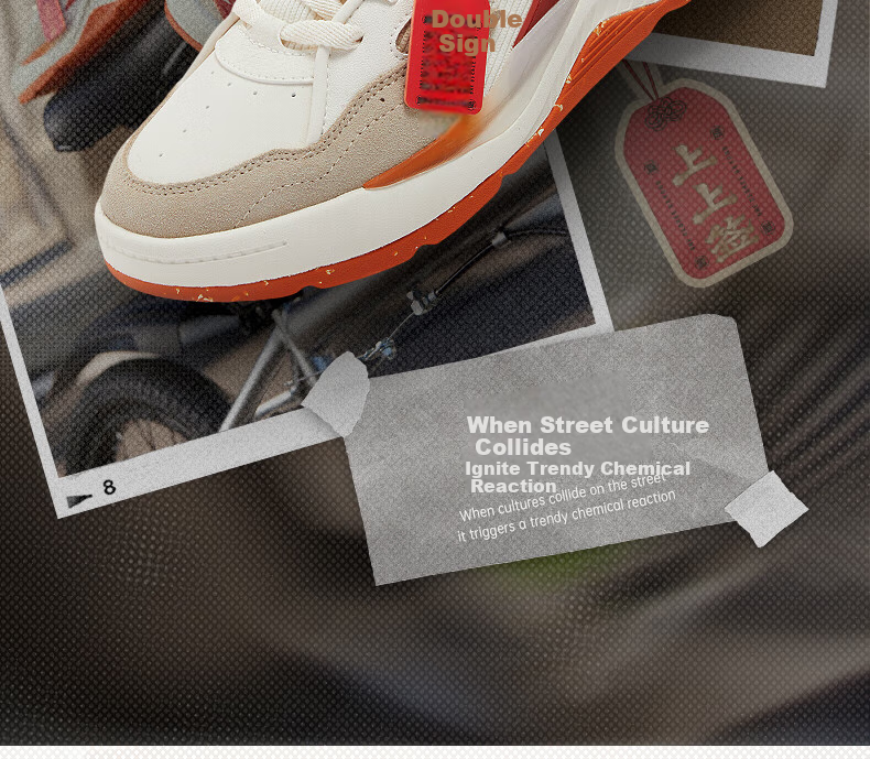 361° Men's Sports Shoes, Leather Upper, BIG3 Spring And Summer Commuter Thick-Soled Heightening Casual Sneakers for Men, 672516607-4 2