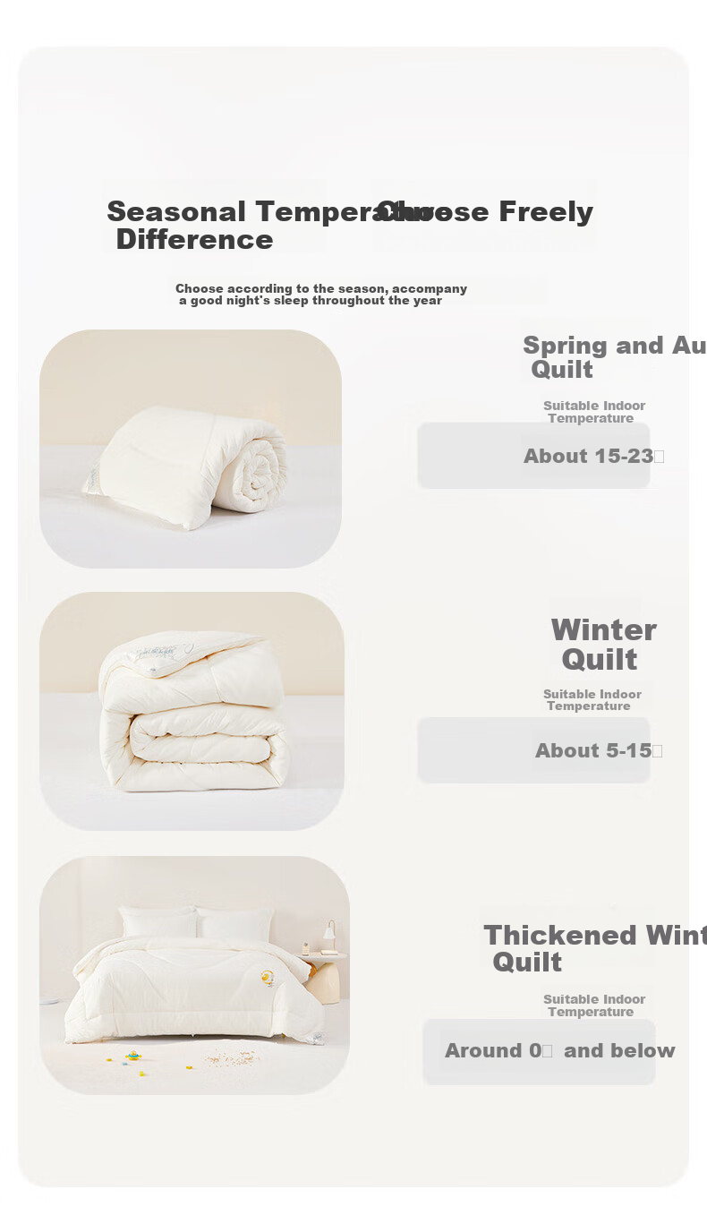 MERCURY Kids Winter Comforter, Soybean Fiber Quilt, 65% Soybean Fiber, Thickened for Winter, Baby And Maternity Grade A Duvet Insert, 220*240cm, Approximately 8.3 Ji 9
