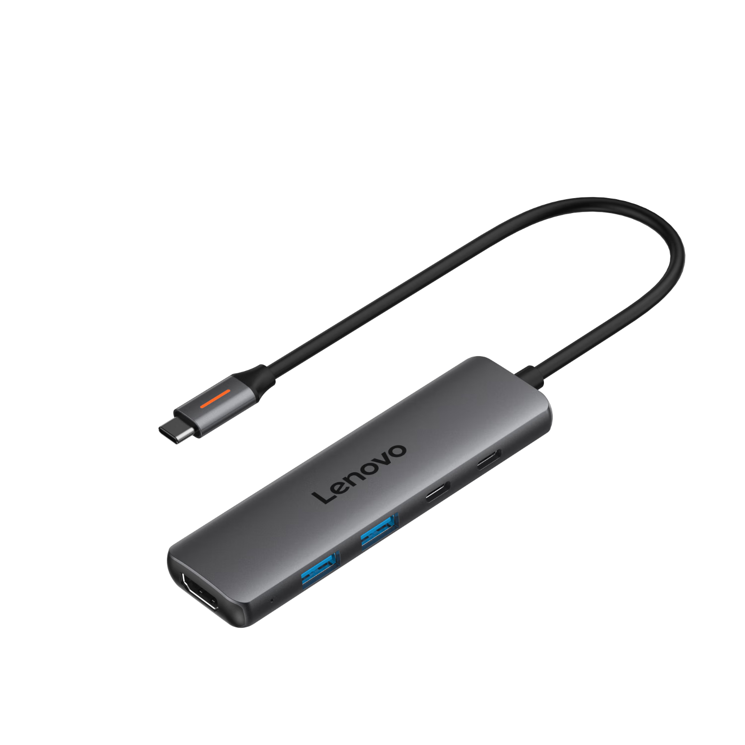 Lenovo Type-C Expansion Dock, USB-C to HDMI Cable, Hub Splitter, 4K Screen Mirroring, PD Fast Charging Hub, USB Adapter, Suitable for Laptops And Desktop Computers