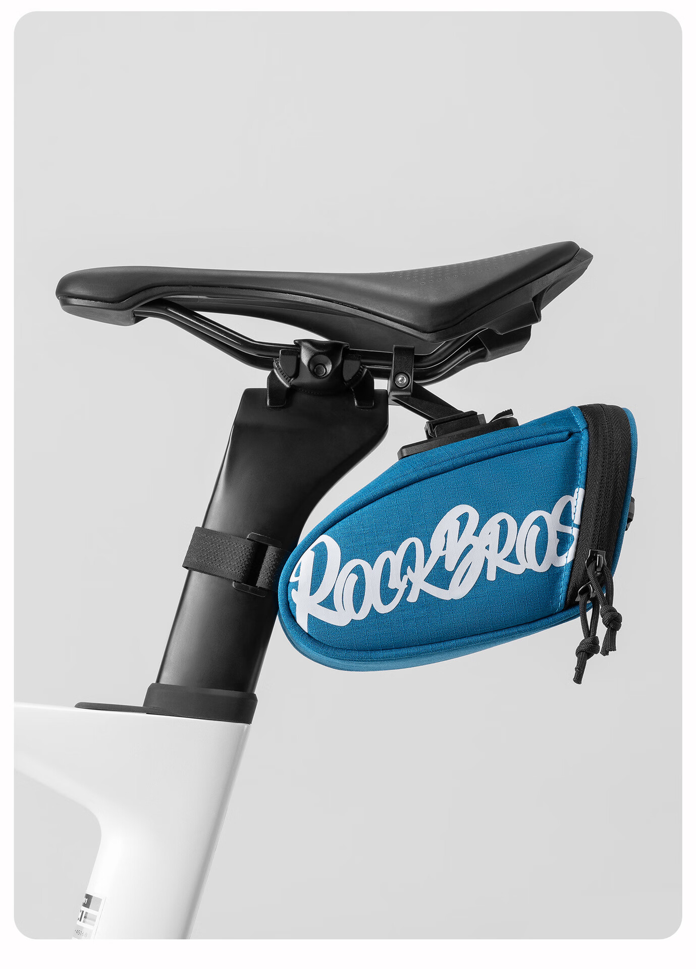 ROCKBROS Bicycle Tail Bag, Portable for Road And Mountain Bikes, Folding Bike Saddle Bag, Cycling Seat Cover Accessory, Black 15