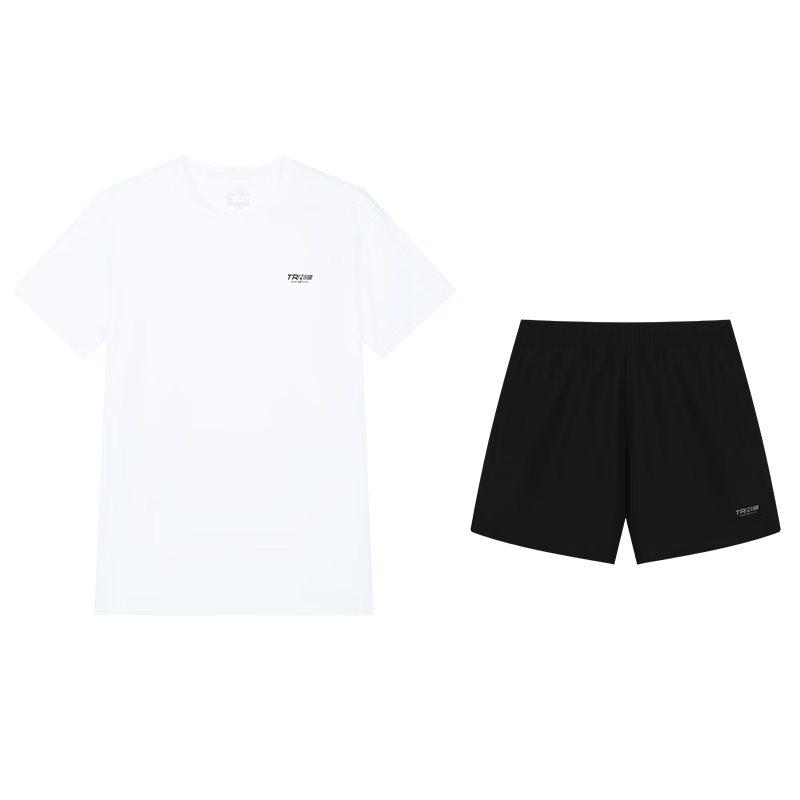 361° Men's Running Workout Set, Summer Quick-Dry Fitness Casual Short-Sleeve Shorts Two-Piece Suit 652524001H-1