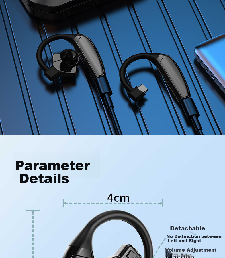 Guiyin B1 Wireless Bluetooth Headphones, New Over-Ear Design with Noise Cancellation, Dual Replaceable Batteries, In-Ear Style with Long Standby Time, Suitable for Running, Compatible with Huawei, Apple, OPPO, Xiaomi, Vivo 19