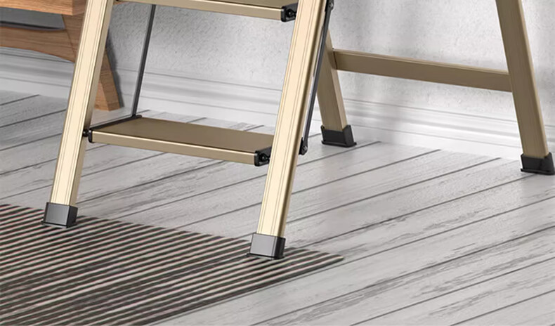 DELIXI Household Multi-Functional Folding Safety Ladder Aluminum Alloy Thickened Step Ladder Two-Step Ladder 5