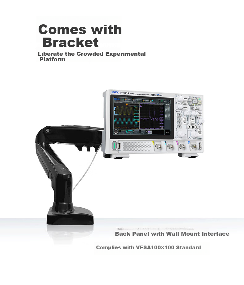 RIGOL Puyuan DHO804 Digital Oscilloscope 70MHz 4-Channel 12-bit Oscilloscope 7