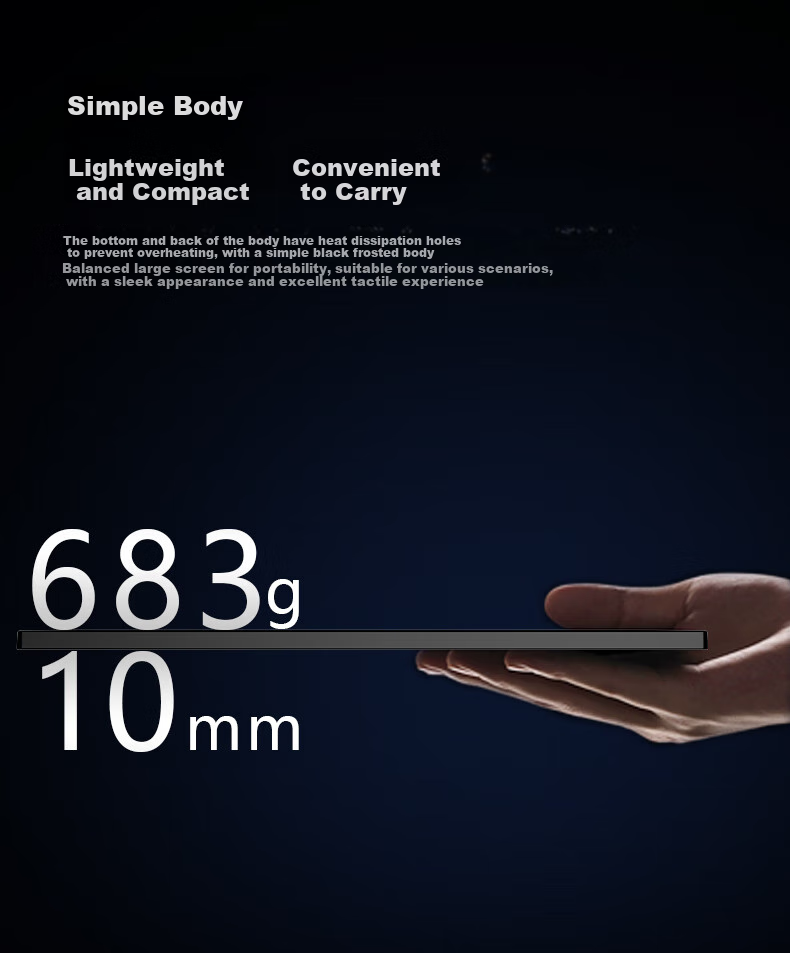 Eimio Portable Monitor [2.5K/120Hz] Display DCI-P3 Color Gamut, 16-Inch 16:10 Secondary Screen for Computer, Laptop, Switch, Mobile Phone, PS5 Expansion Screen X16S 10