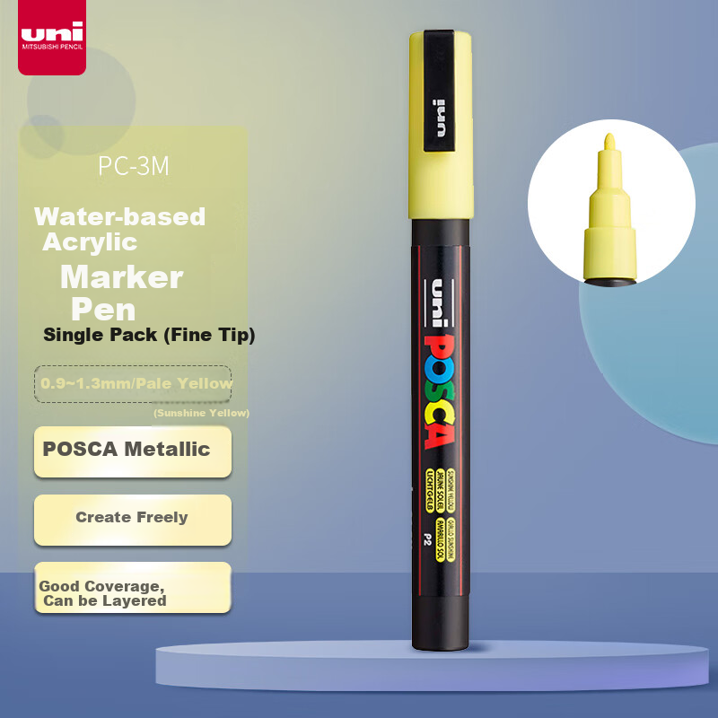 Акриловый маркер Uni Mitsubishi POSCA PC-3M, розовый, 1 шт.