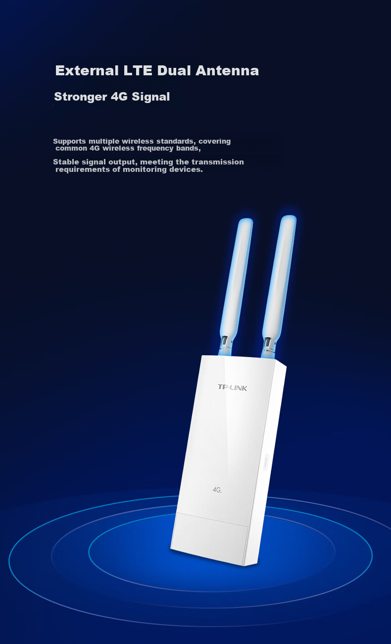 TP-LINK Outdoor Waterproof 4G SIM Card Wireless Router, Outdoor 4G Internet Hotspot, All-Network SIM Card Mobile to Network Cable WiFi Transmitter TL-TR903 6