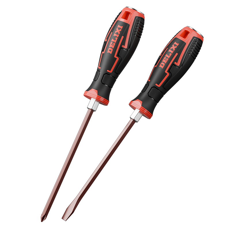 DELIXI Screwdriver Cross and Flathead Magnetic Phillips Electrician Tool