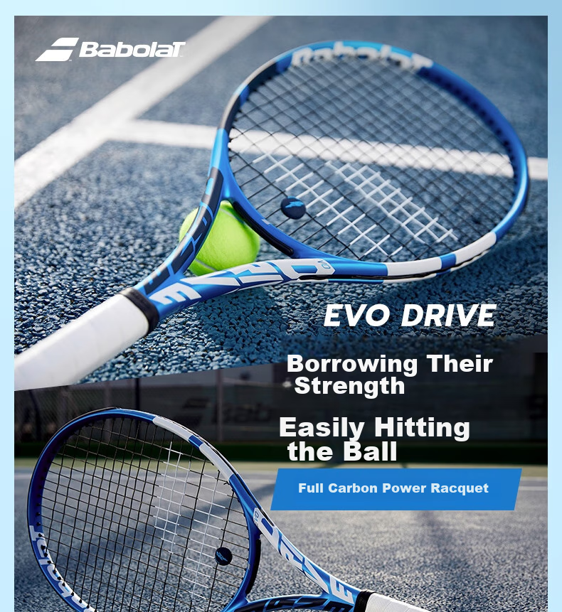 Babolat EVO DRIVE Full Carbon Racket for Beginners, Intermediate Players, College Students, Entry-Level Professional Tennis Racket [Pre-Strung] 1