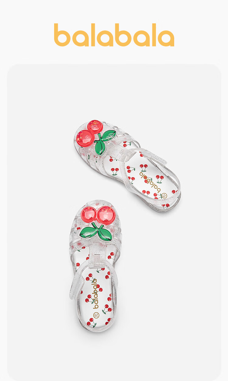 BALABALA Children's Sandals, Girls' Shoes, Summer 2025 Beach Jelly Shoes, Non-Slip Baby Shoes, 209225141004 7