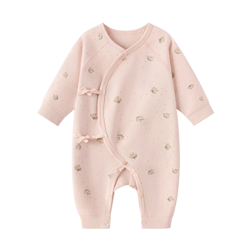 Babylove Anxinrou Baby Romper Spring Cotton Monk Suit Newborn Girls' One-piece Pajamas Crawling Suit