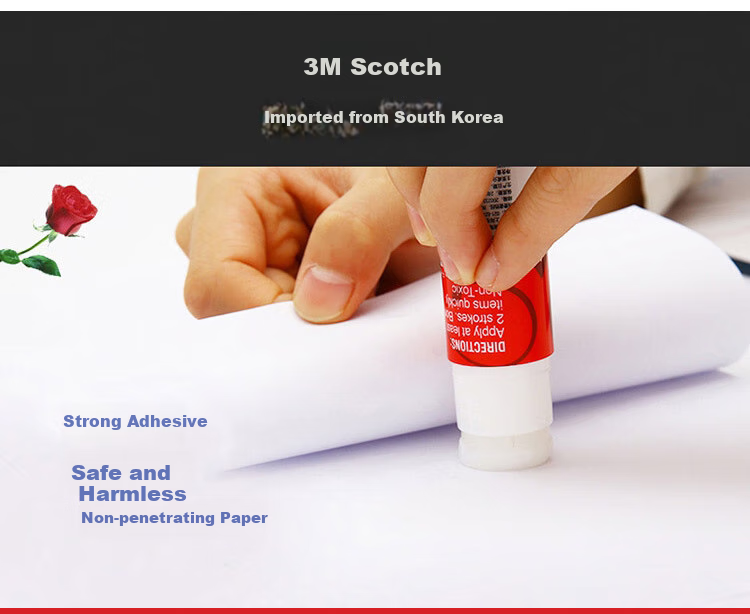 3M Glue Stick, Siga PVP White Strong Glue Stick, Solid Glue/solid Glue Stick/solid Glue Water, 6015, Pack of 5 2