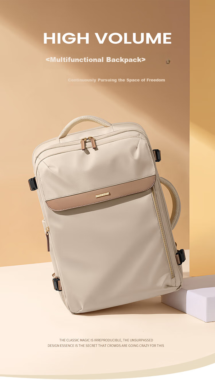 POLO Backpack for Women, Travel Luggage, Large Capacity Suitcase, 17.3-Inch Laptop Bag, Business Trip Travel Bag, Carry-On Approved 1