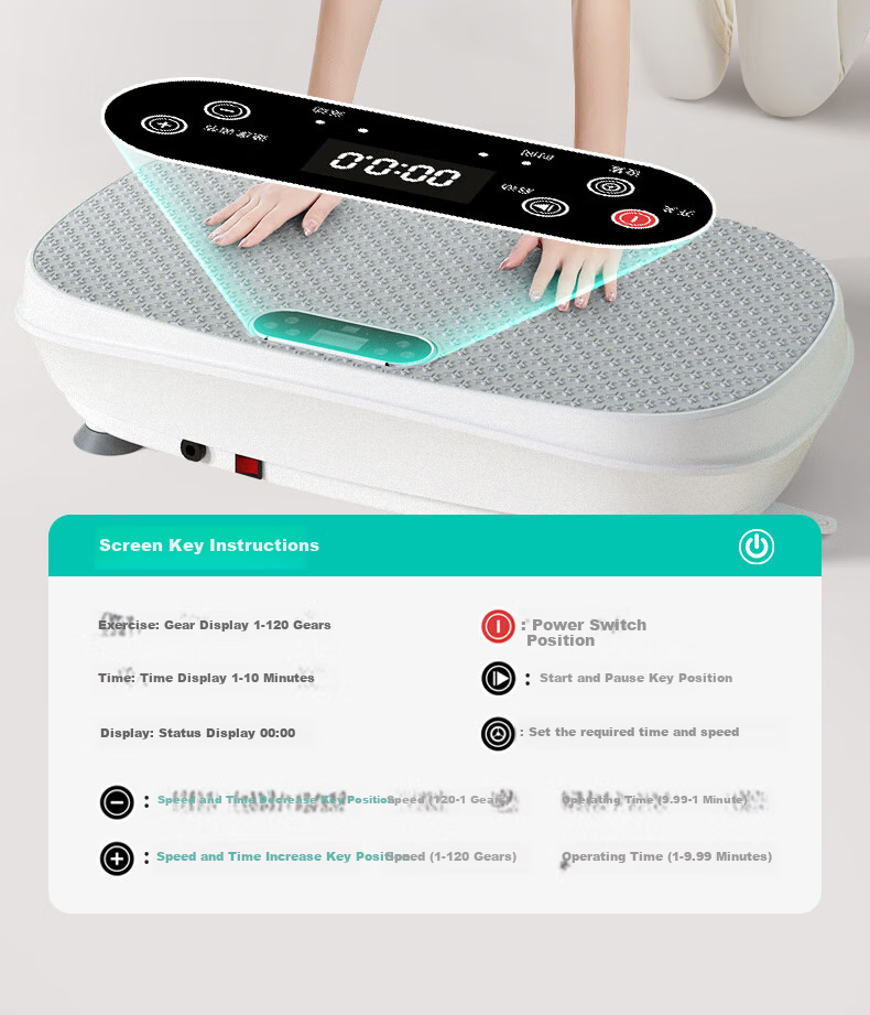 Mdikawe Shaking Machine Fat Burning Equipment Fitness Equipment Rhythm Machine Lazy Full Body Fat Burning Belly Slimming Device Weight Management Pla 14