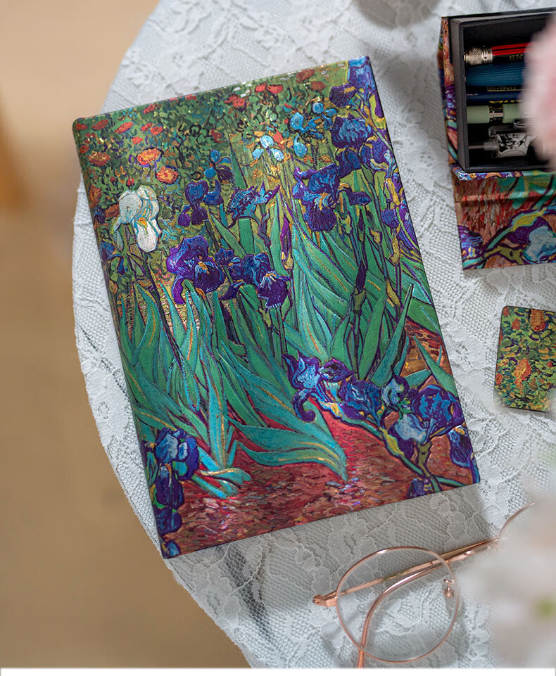 Paperblanks Premium Notebook Van Gogh Irises High-Quality Journal Gift for Students and Teachers Elegant Diary 6