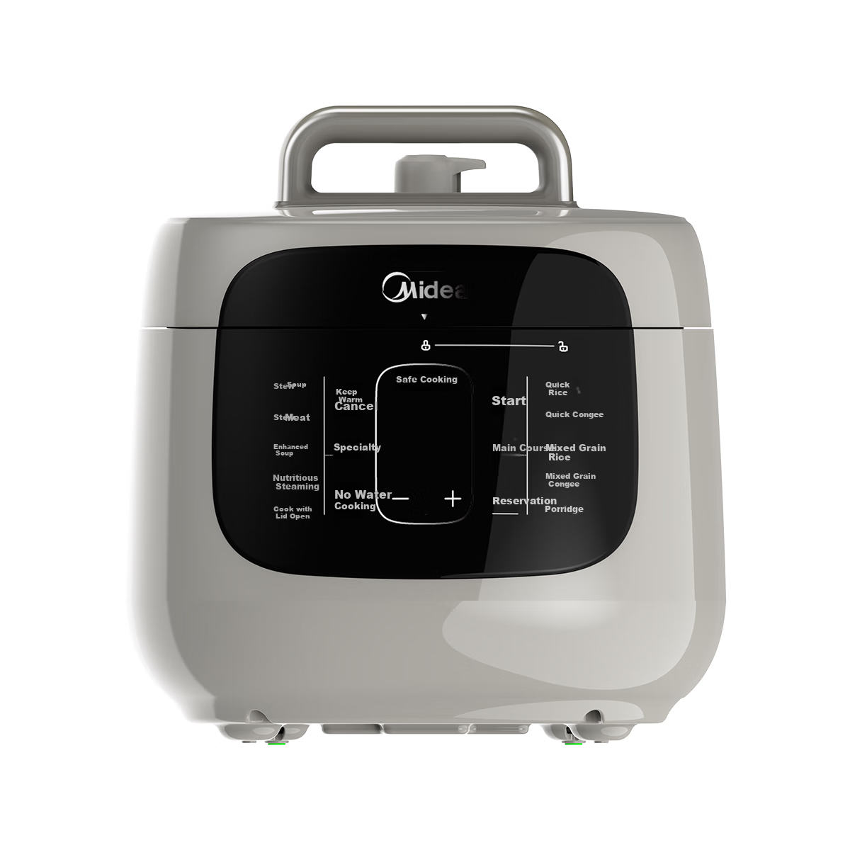 Midea Electric Pressure Cooker, 5L Dual Inner Pot, Non-Coated Stainless Steel Thick Pot, 15 Delicious Recipes, Digital Display Large Screen Design, Easy to Operate, High-Pressure Cooker MY-C5330G [ZMD Safe Series]