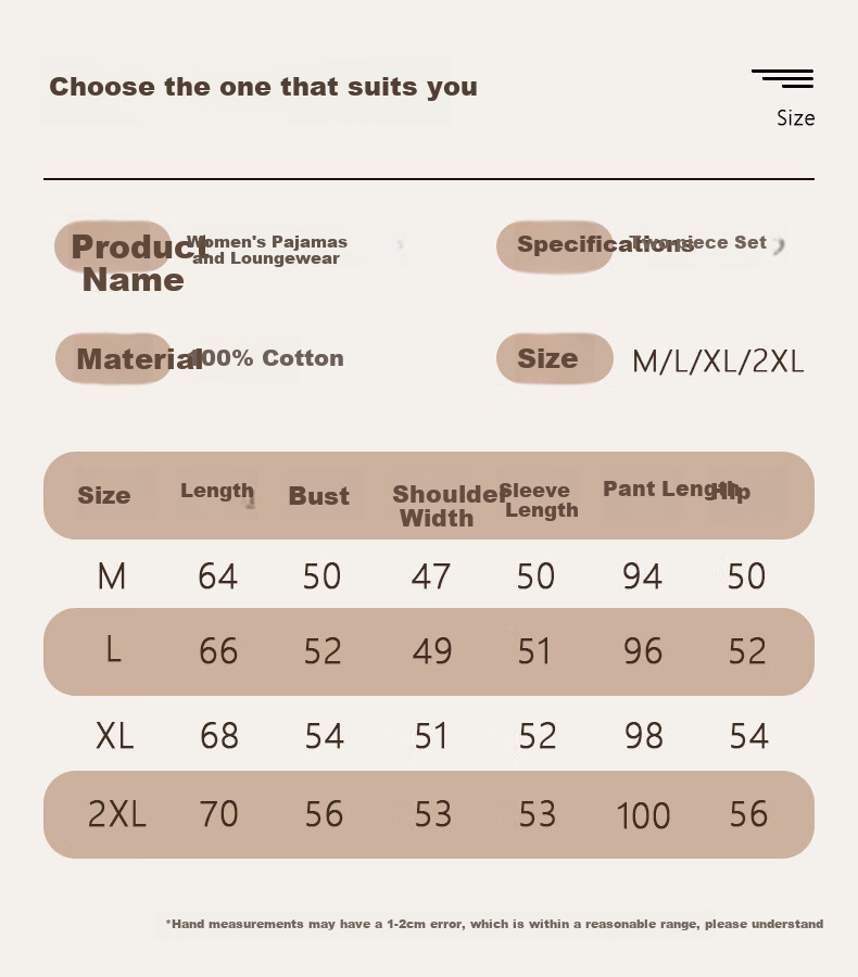 Yiershuang [100% Pure Cotton] Women's Pajamas, Spring And Summer Long-Sleeve V-Neck Cardigan, Printed Loungewear Set, Loose-Fitting for Outdoor Wear 3
