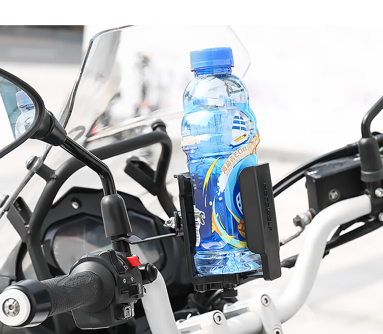 MOTOWOLF Motorcycle Cup Holder, Aluminum Alloy Riding Bumper Mounting Bracket, Electric Bike Bicycle Water Bottle Holder 11