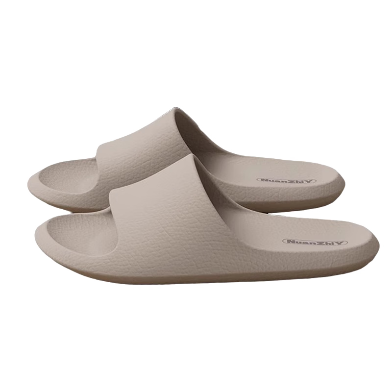 GUOLUOFEI Men's Slippers Summer Indoor Bathroom Non-Slip Shower Sandals for Couples, Dark Brown, Size 36-37