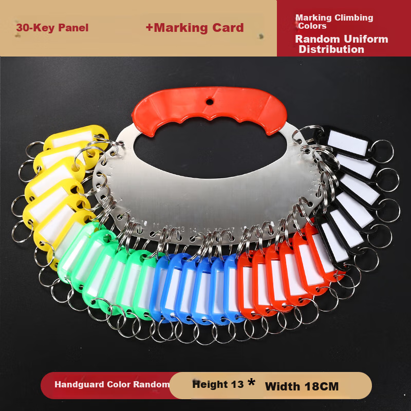 Siyicai Key Ring Holder, Landlord Key Tray, Management Number Key Organizer, Multi-Hook Key Holder, Key Tag Labels, Key Classification Bracelet, Key Board, 30 Slots