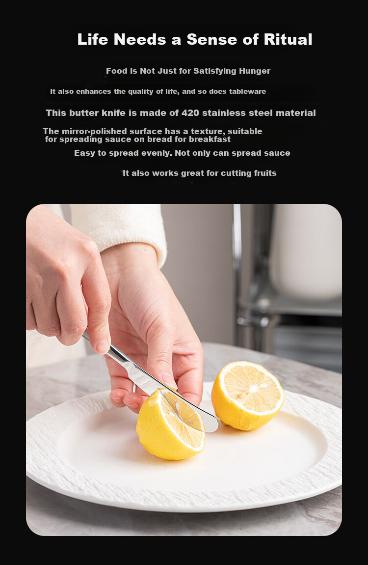 Banwushenghuo Butter Knife, Jam Spreader, Spread Knife, Cheese Knife, Peanut Butter Spreader, Cheese Knife, Small Butter Knife, Bread Spread Knife 4