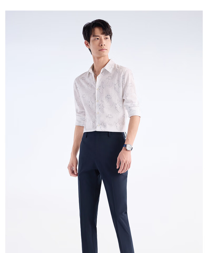 JOEONE Men's Pants, Dress Pants [Wrinkle-Resistant, Color-Fast, Stress-Free Dress Pants], Spring And Summer Business Casual Pants for Men, Size 35 17