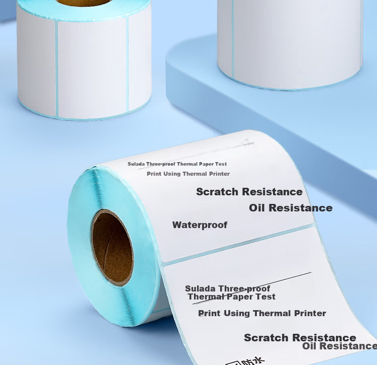 Surada 70x50mmx1000 Triple-Protection Thermal Label Paper, Thermal Paper for Milk Tea Labels, Outer Box Labels, Printing Paper, Thermal Printing Paper, Label Paper, Sticker Paper BQ-0185 2