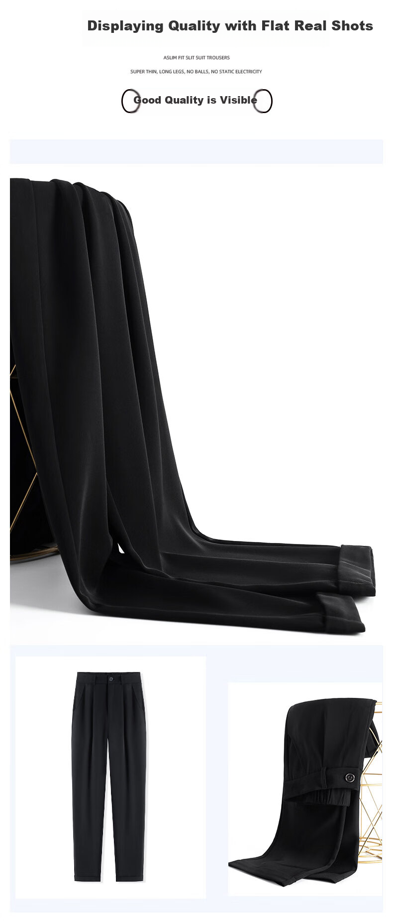 Langsha Casual Harem Pants for Women, Spring And Autumn High-Waist Straight Loose-Fit Slimming Commuter Suit Pants Chiffon Pants Cropped Pants 8