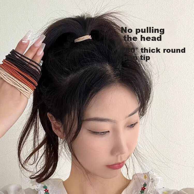 CHIMERA 2 Boxes Mixed Color Basic Set Elastic Hair Ties, Fresh Simple Fashion Hair Bands, Non-Damaging Hair Ties