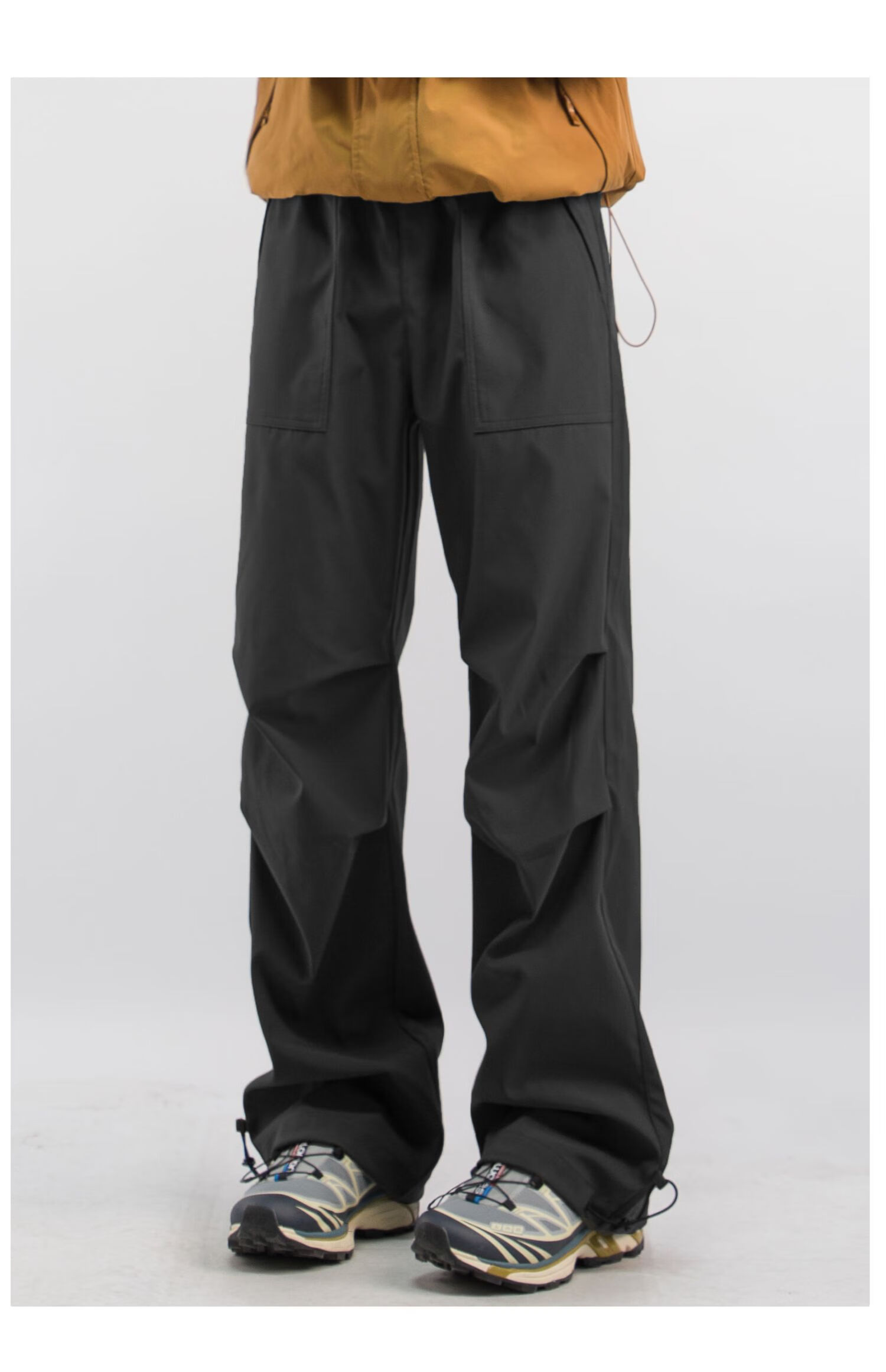 CLOR Outdoor Work Pants for Men, Spring And Summer Style, Windproof Sports Hiking Assault Casual Straight-Leg Trousers, CL52 Black M 12
