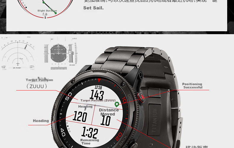 Beidou Watch Syntime Pilot Satellite Timekeeping Positioning Waterproof Heart Rate Sports Multifunctional Smart Outdoor Watch 4