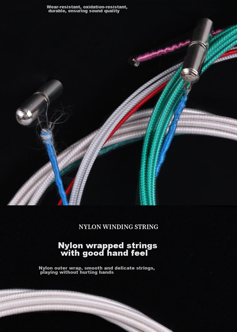 Maneryuepu Guzheng Strings, Universal Guzheng Strings, 6-10 Strings, 5 Pieces Per Pack, Guzheng Accessories 3