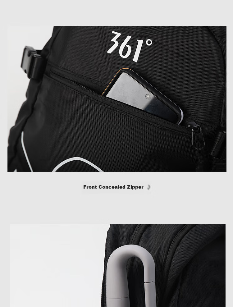 361° Outdoor Backpack for Men And Women, Lightweight Hiking Bag, Large Capacity Travel Backpack, Versatile Laptop Bag for Students, Black 16