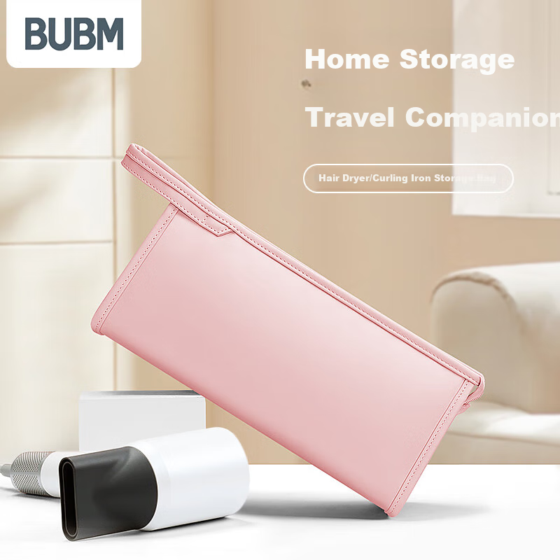 Biyoumei Travel Makeup Bag, Large Portable Toiletry Bag, Hair Dryer Bag, Large Capacity Storage Bag, Business Trip Organizer Pouch