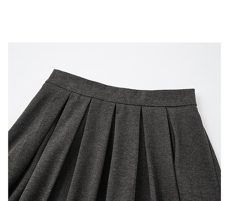 Dme Hepburn Half Skirt Winter Luxury Commuter Elastic Waist A-Line Slimming Mid-Length Skirt for Women 6