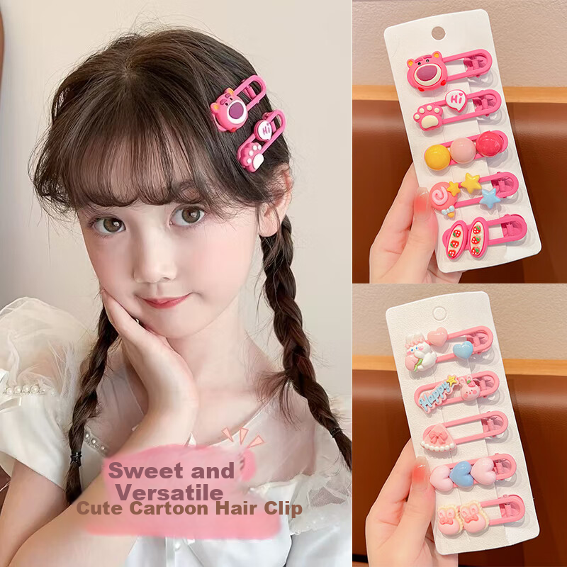 CHIMERA 10-Piece Children's Hair Clips, Bangs Claws, Duck Bill Clips, Hair Accessories, Side Clips, Barrettes, Girls' Birthday Gift