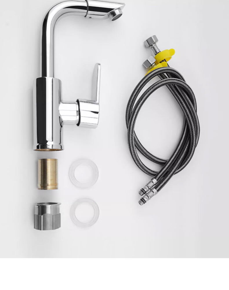 Yipin Impression Faucet Bathroom Sink Faucet Hot and Cold Dual Control Faucet for Home Wash Basin 4
