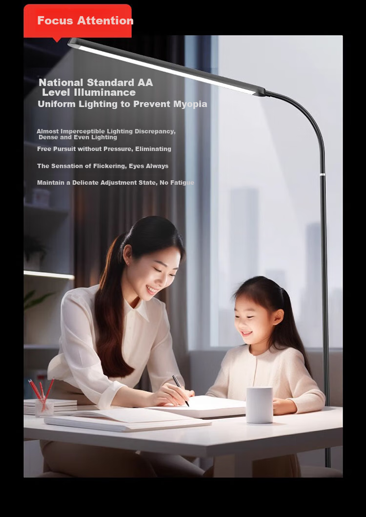 Heart Lock Large Spectrum Eye Protection Floor Lamp for Children, Students, Anti-Myopia, Piano Practice, Standing Reading Desk Lamp 10