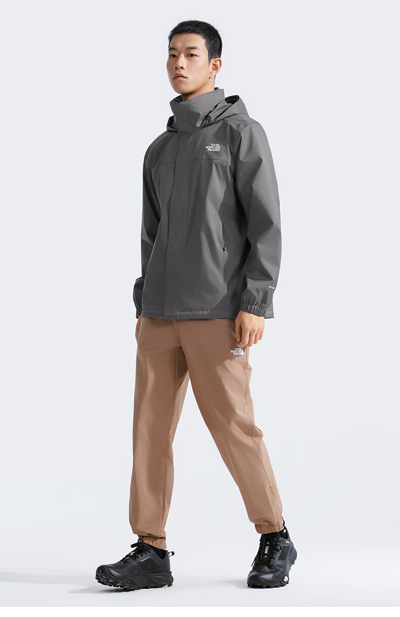 The North Face Men's Outdoor Waterproof Single-Layer Hard Shell Jacket 8BA8, Cosmic Black/4H0, 3XL 6